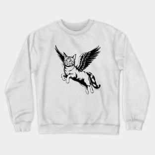 Flying Cat Crewneck Sweatshirt
